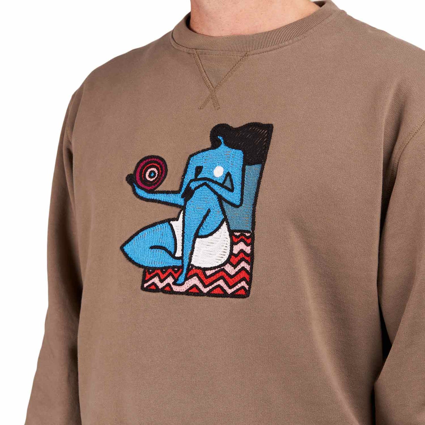 by Parra Future Visions Crew Neck Sweatshirt (Grau)  - Allike Store