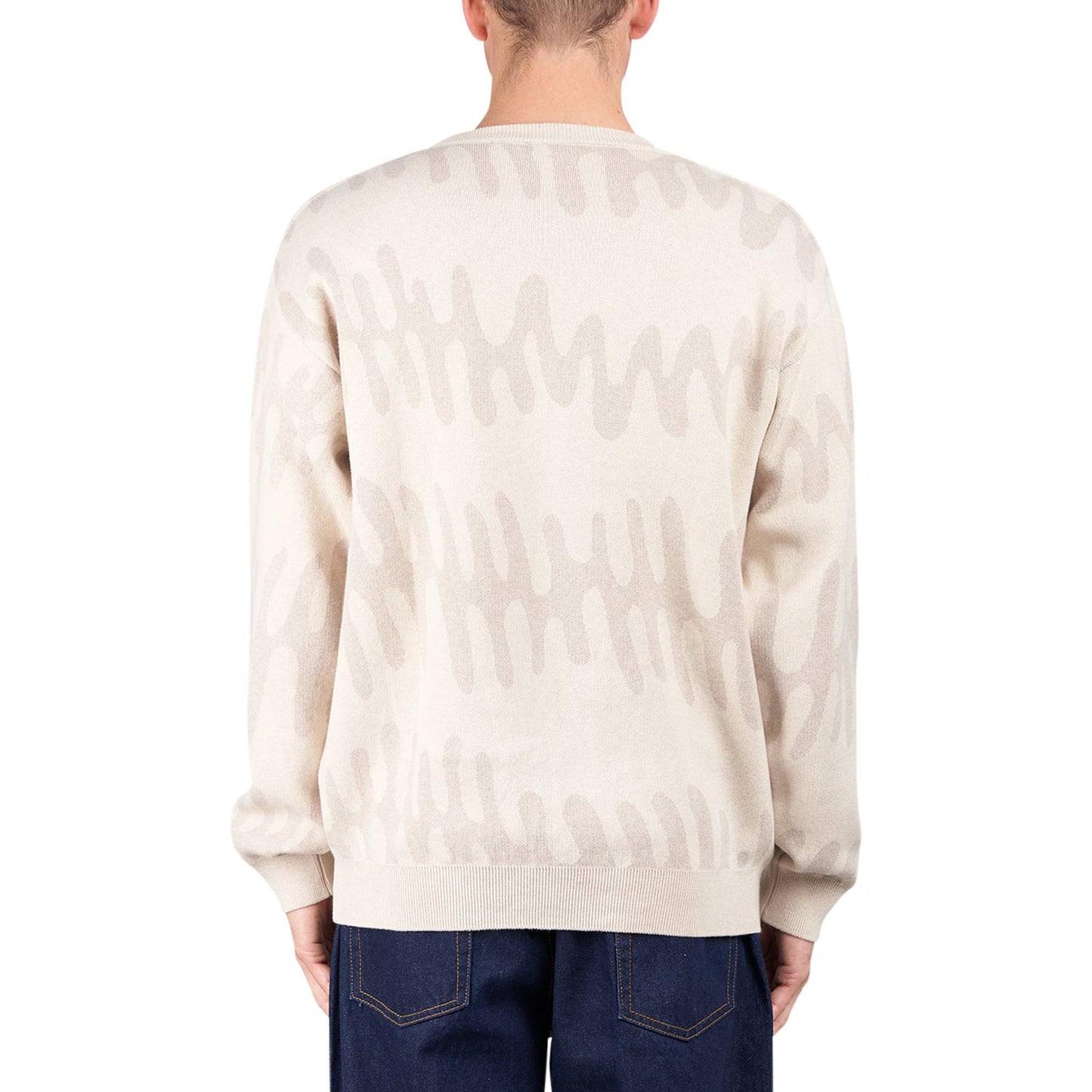 by Parra Static Stalker Knitted Pullover (Beige) - Allike Store