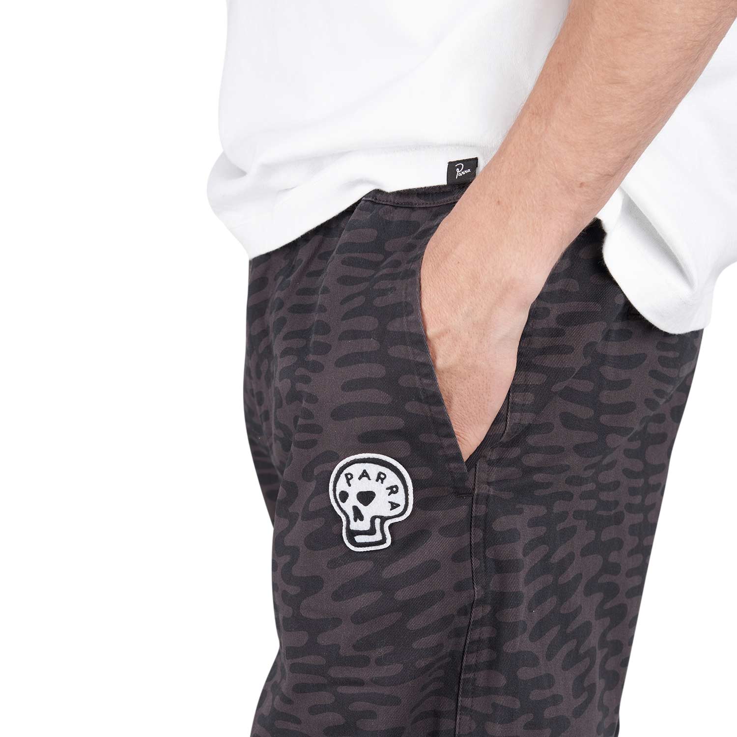 by Parra Stitched Skull Pants (Schwarz / Grau) - Allike Store