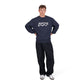 by Parra Water Wave Logo Crew Neck Sweatshirt (Navy) - Allike Store