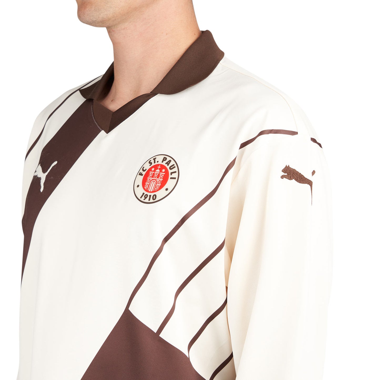 Puma x FC St. Pauli Longsleeve (Braun / Beige)  - Allike Store