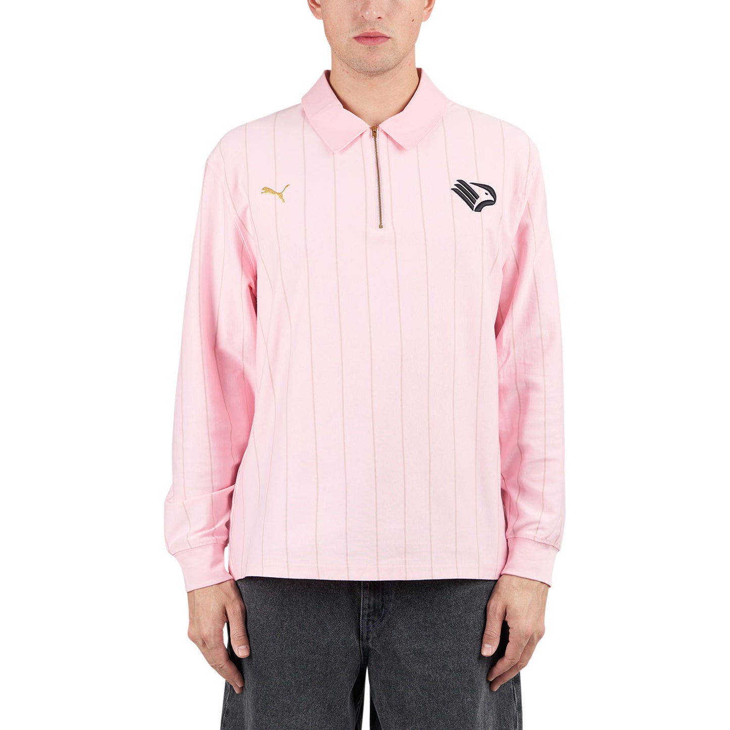 Puma x Palermo F.C. Long Sleeve Polo (Pink) - Allike Store