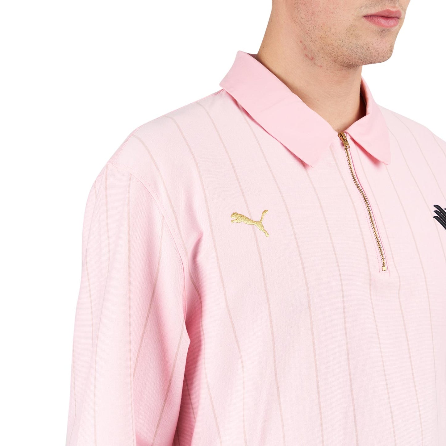 Puma x Palermo F.C. Long Sleeve Polo (Pink) - Allike Store