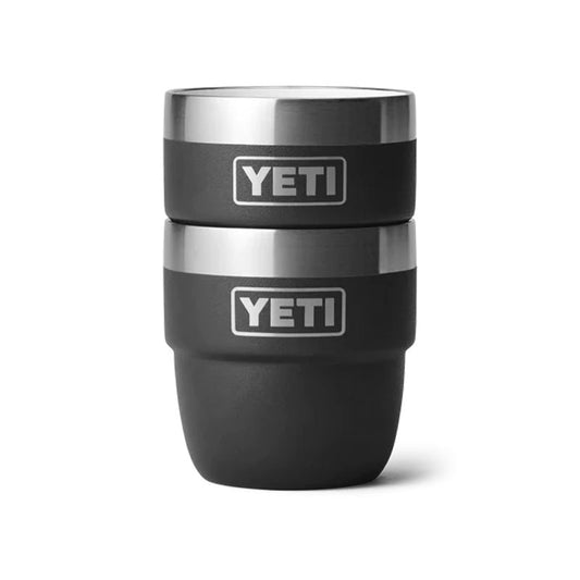 Yeti Rambler 4oz Stackable Cups (Schwarz / Silber)  - Allike Store