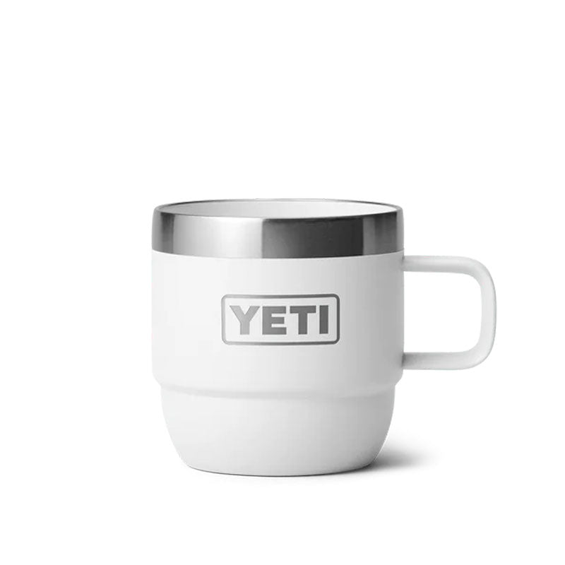 Yeti Rambler 6oz Stackable Mugs (Weiß / Silber)  - Allike Store