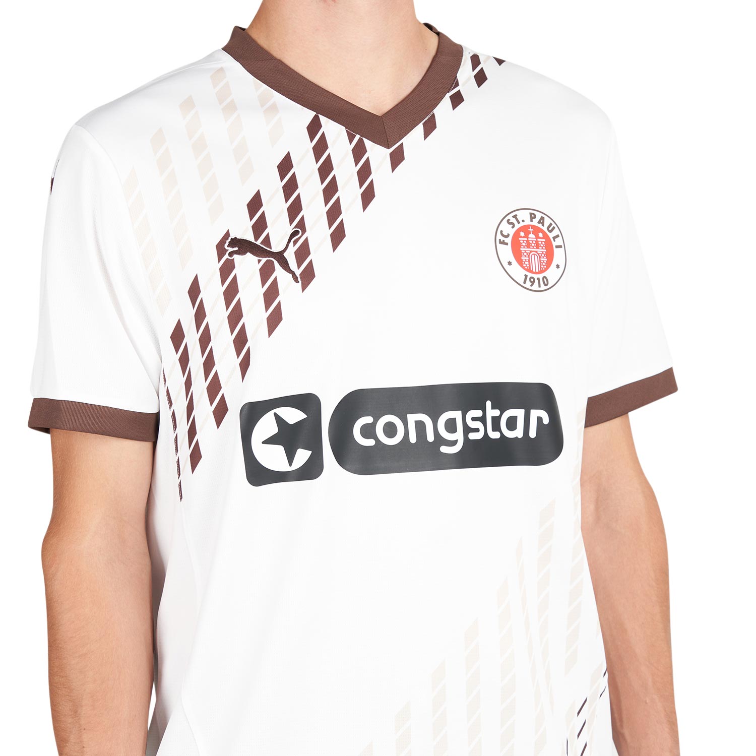 Puma x St. Pauli Away Jersey (Weiss / Braun)  - Allike Store