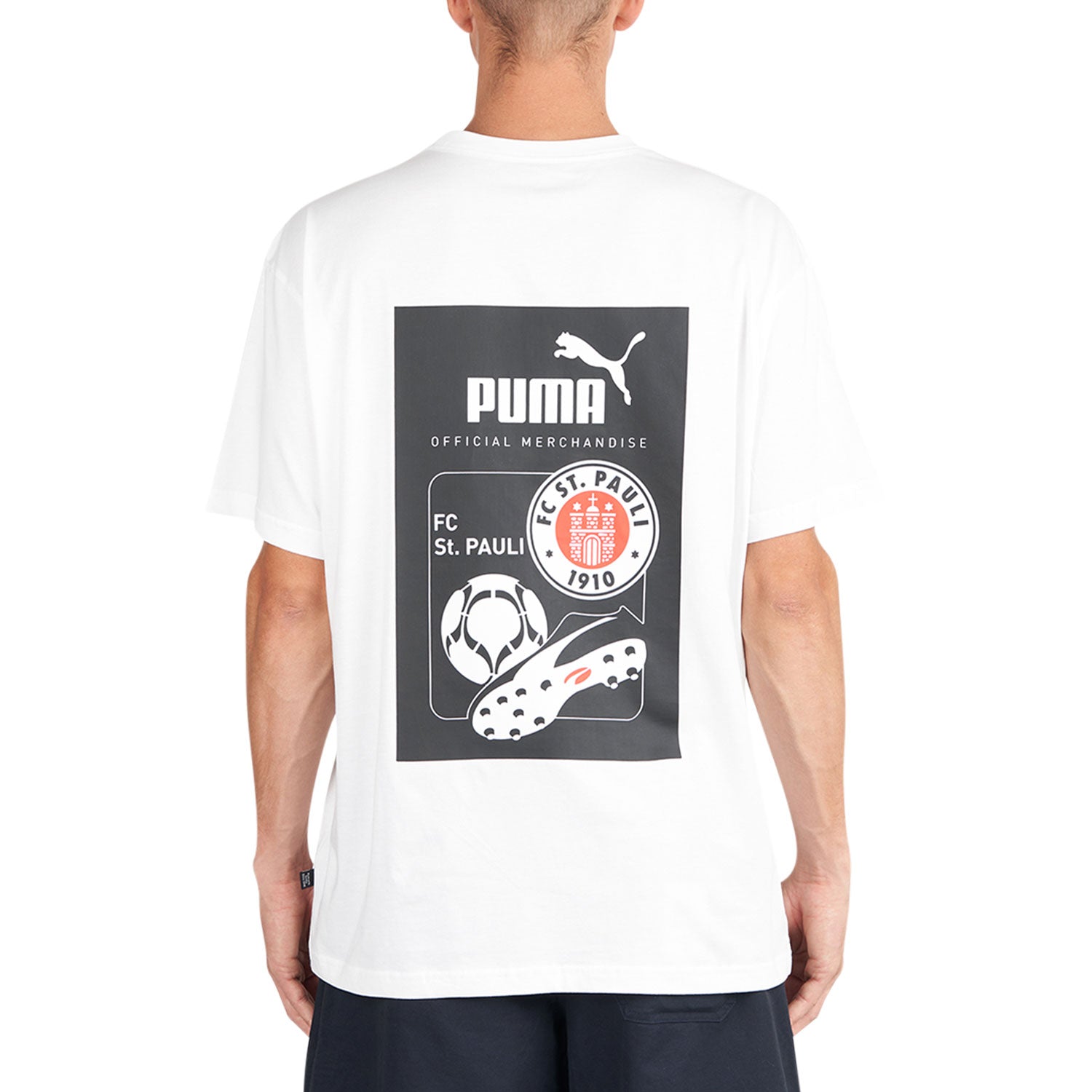 Puma x St. Pauli Retro Graphic T-Shirt (Weiss)  - Allike Store