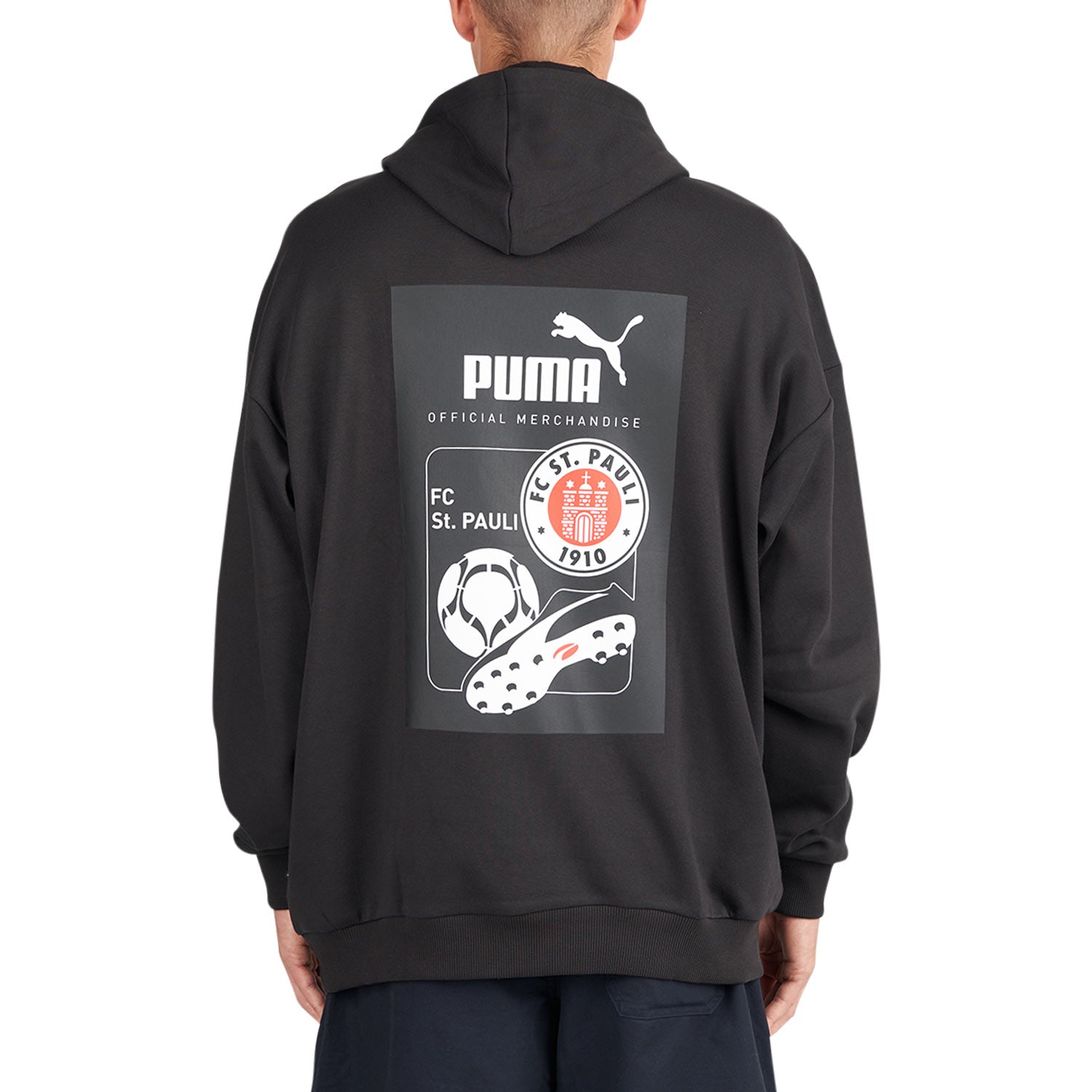 Puma x St. Pauli Retro Graphic Hoodie (Weiss / Rot)  - Allike Store