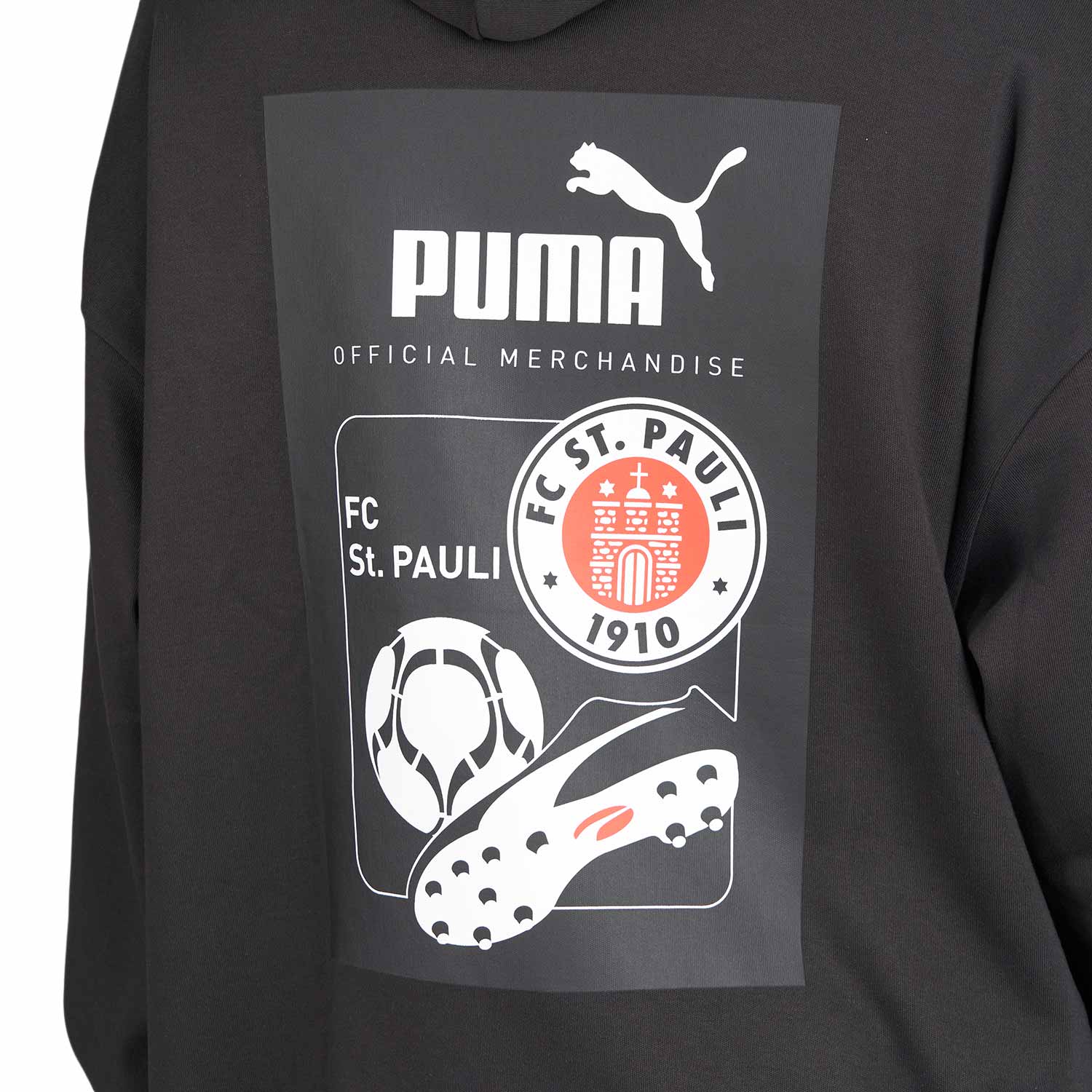 Puma x St. Pauli Retro Graphic Hoodie (Weiss / Rot)  - Allike Store