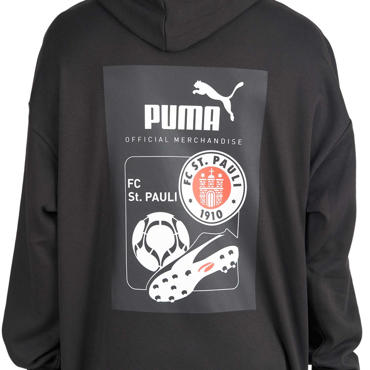 Puma x St. Pauli Retro Graphic Hoodie (Weiss / Rot)  - Allike Store