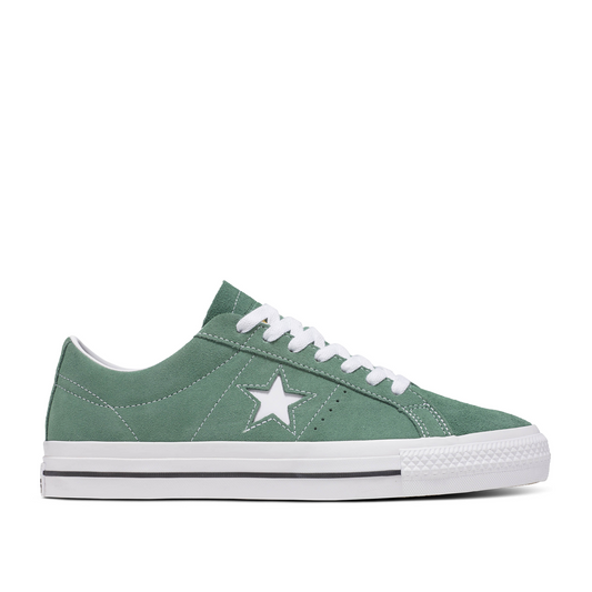Converse colourblock One Star Pro Vintage Suede (Green / White)
