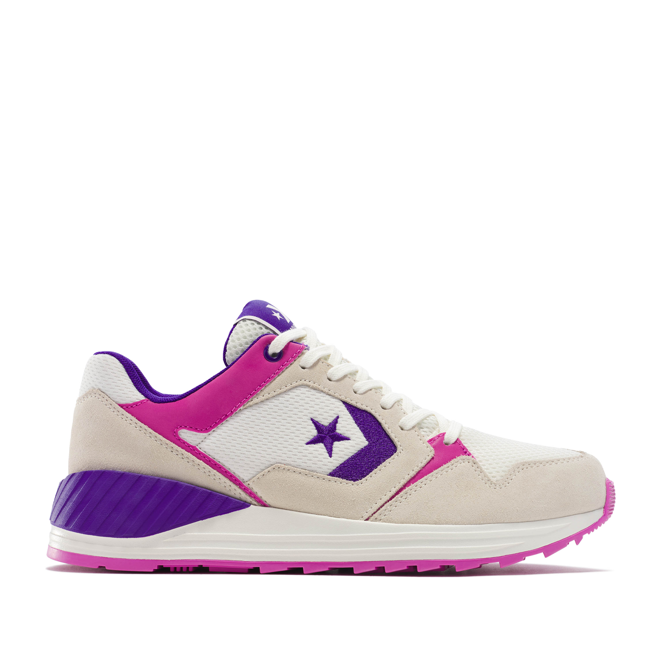 Converse Wave Trainer OX (Beige / Lila / Pink) - Allike Store