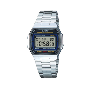 Casio A164WA-1VES (Silber / Schwarz)  - Allike Store