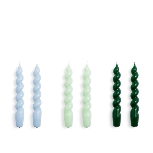HAY Candle-Spiral Set of 6 (Multi)  - Allike Store