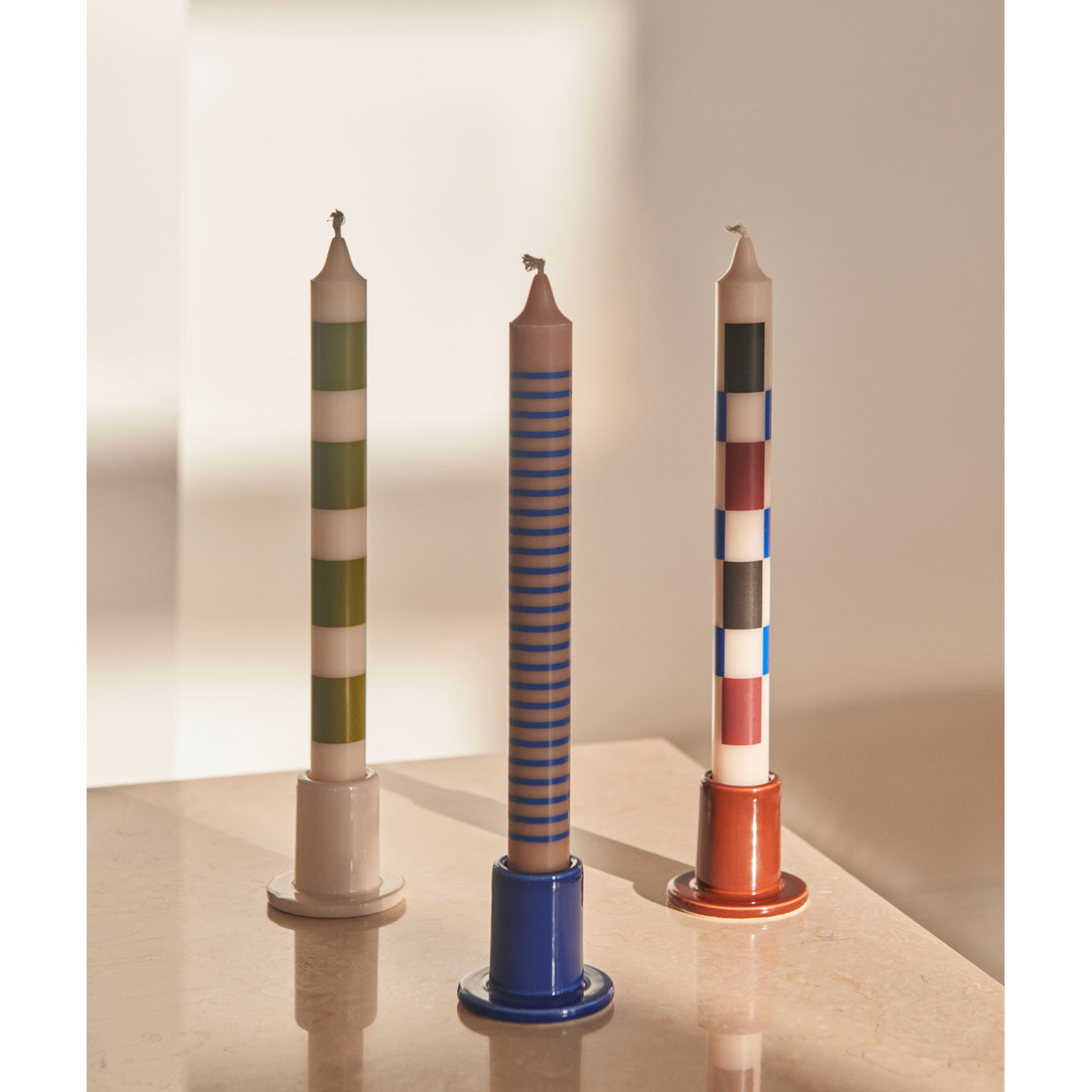 HAY Pattern Candle (Multi)  - Allike Store