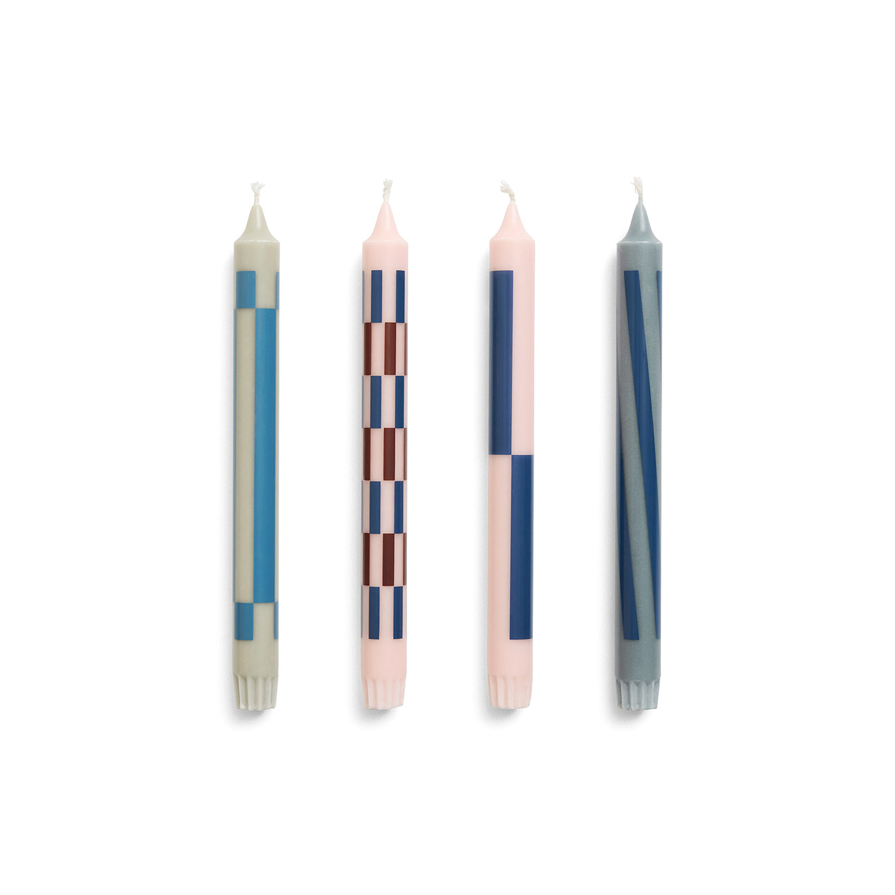 HAY Pattern Candle-Light, Set of 4 (Pink / Blau) - Allike Store