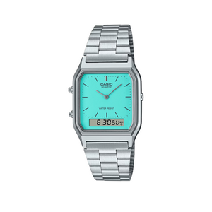 Casio AQ-230A-2A2MQYES (Silber / Türkis)  - Allike Store