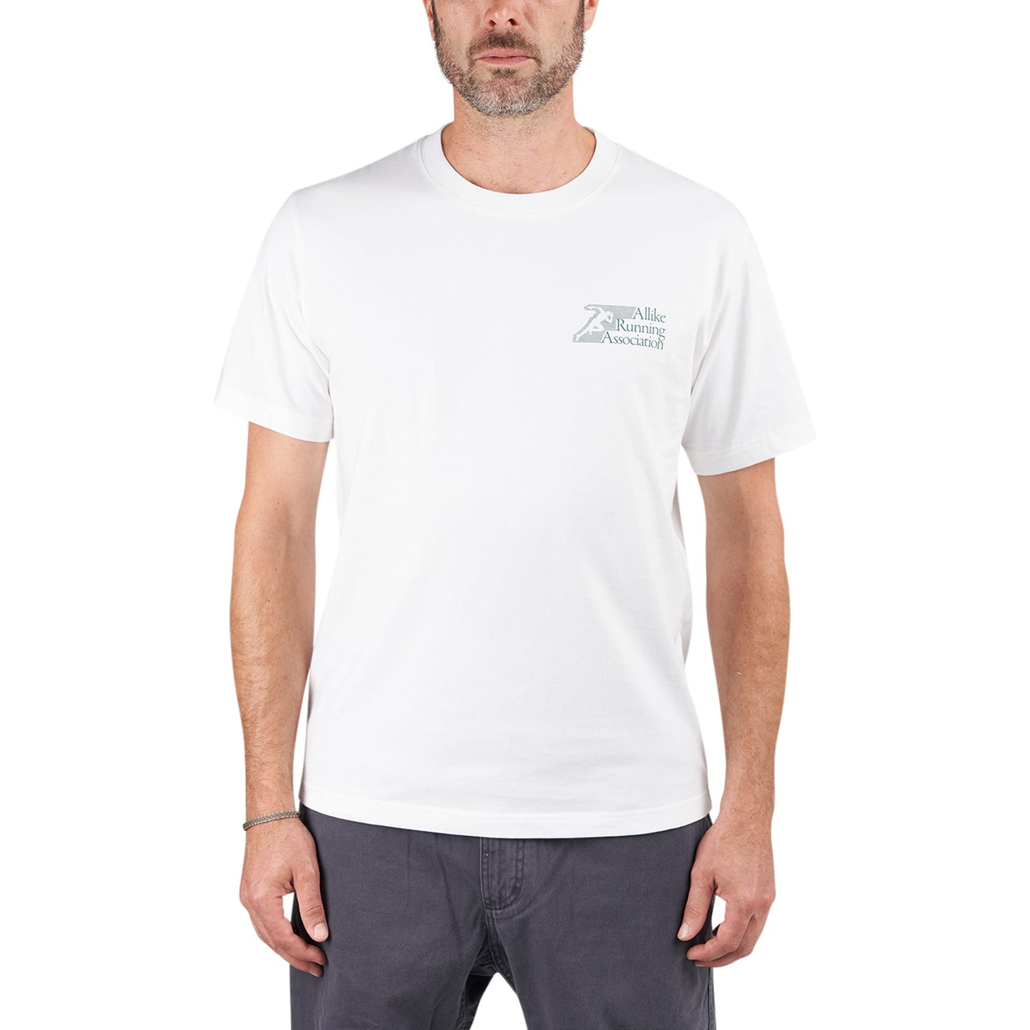 Allike Running Association T-Shirt (Weiß / Grün) - Allike Store