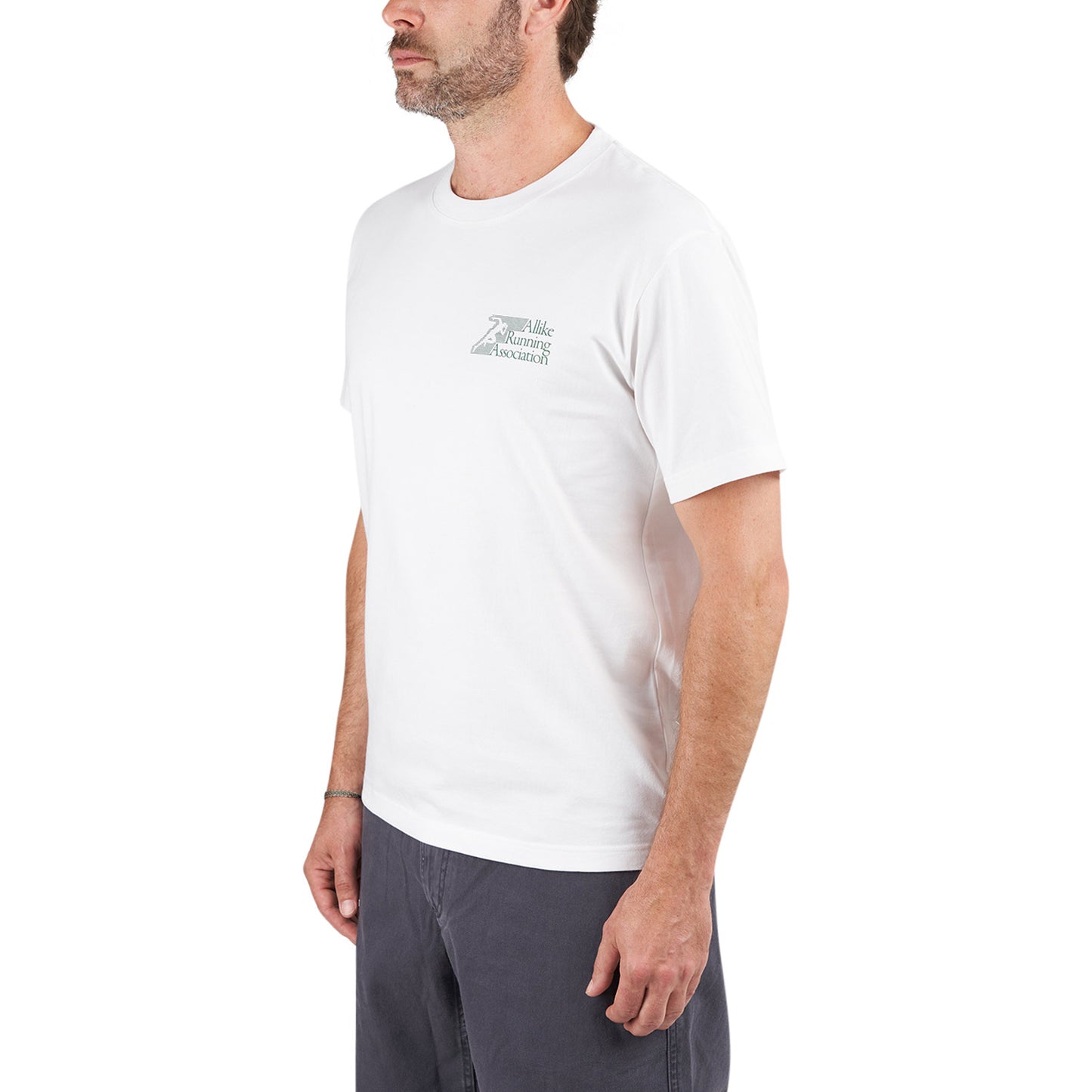 Allike Running Association T-Shirt (Weiß / Grün) - Allike Store