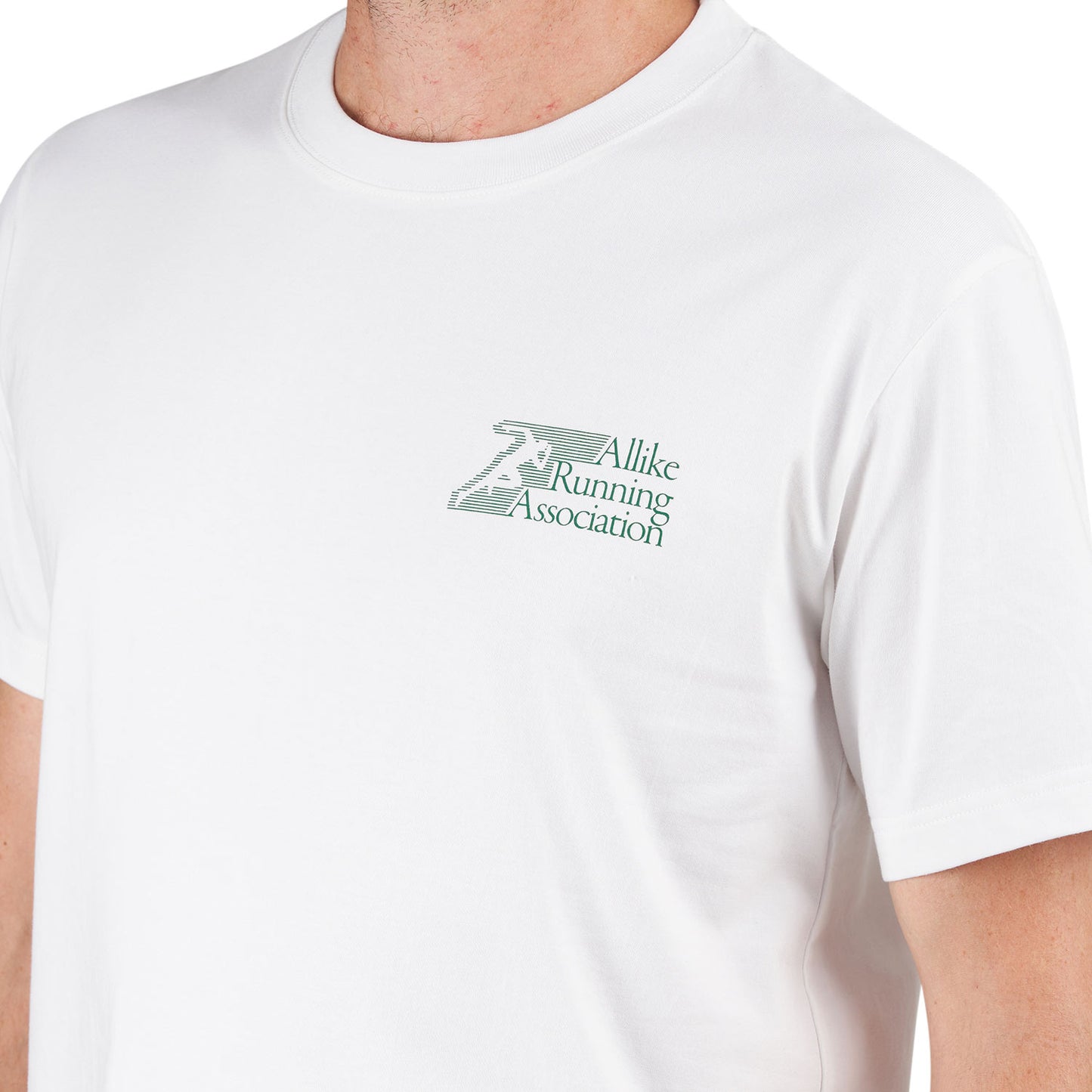 Allike Running Association T-Shirt (Weiß / Grün) - Allike Store