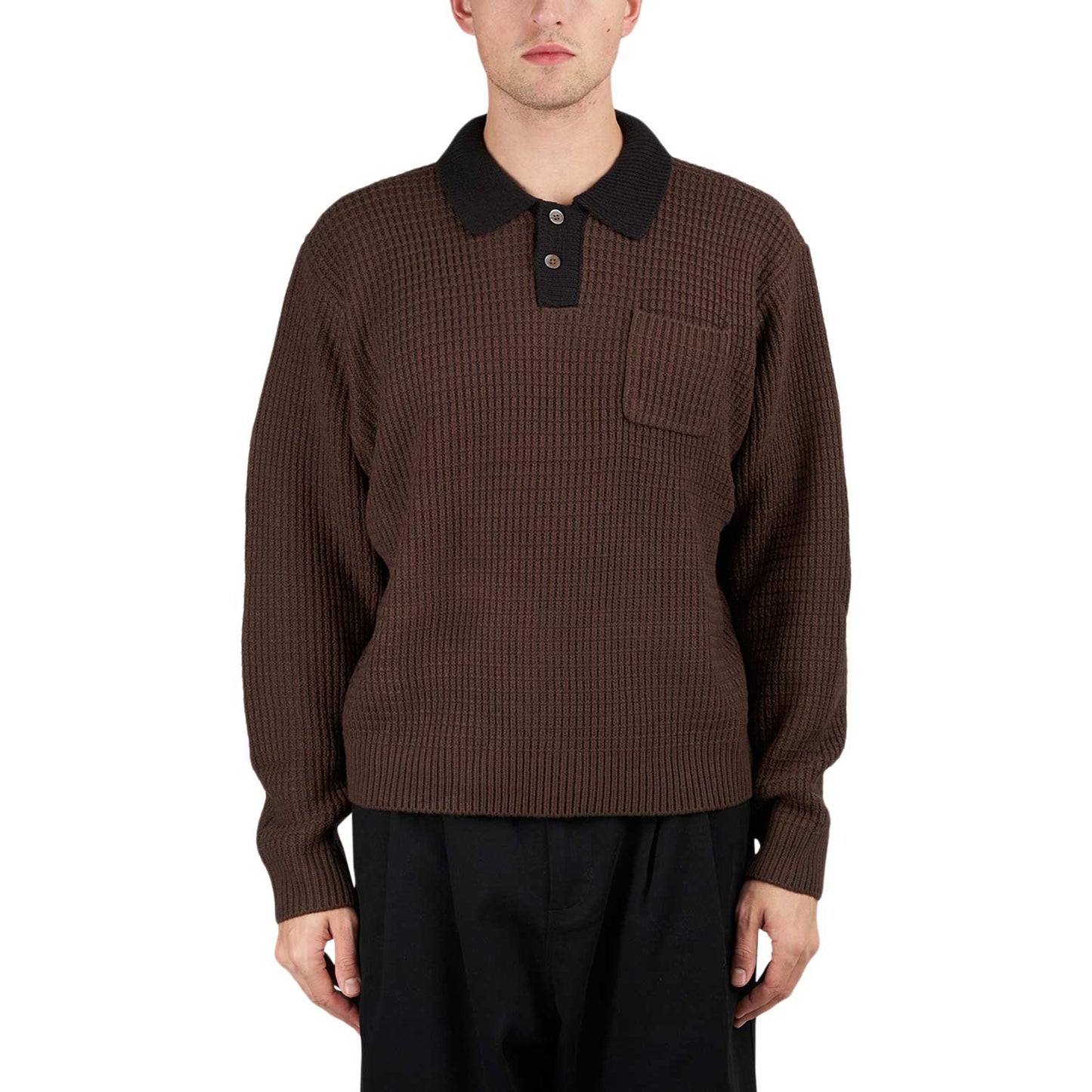 Obey Danny Polo Sweater (Braun) - Allike Store