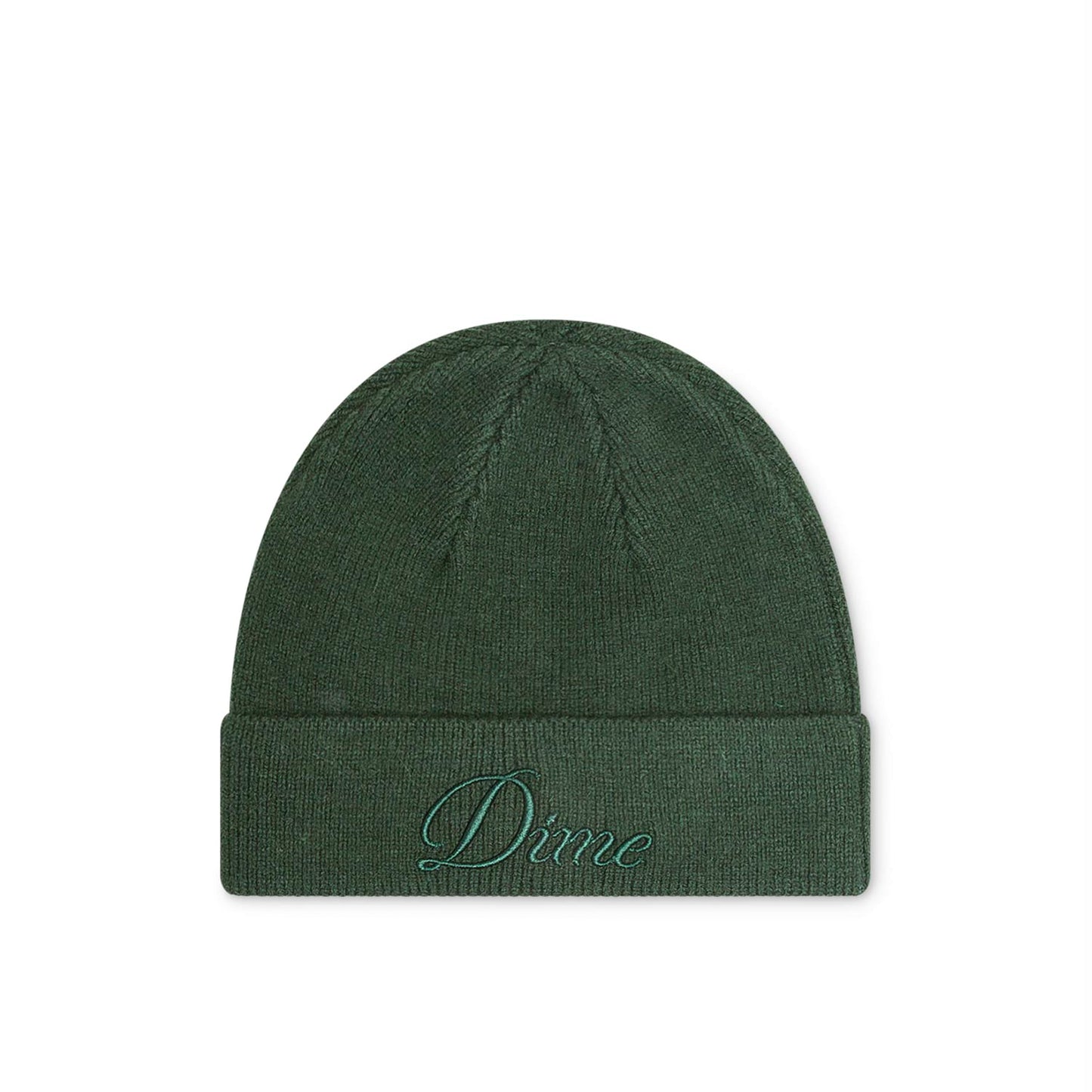 Dime Cursive Wool Fold Beanie (Grün) - Allike Store