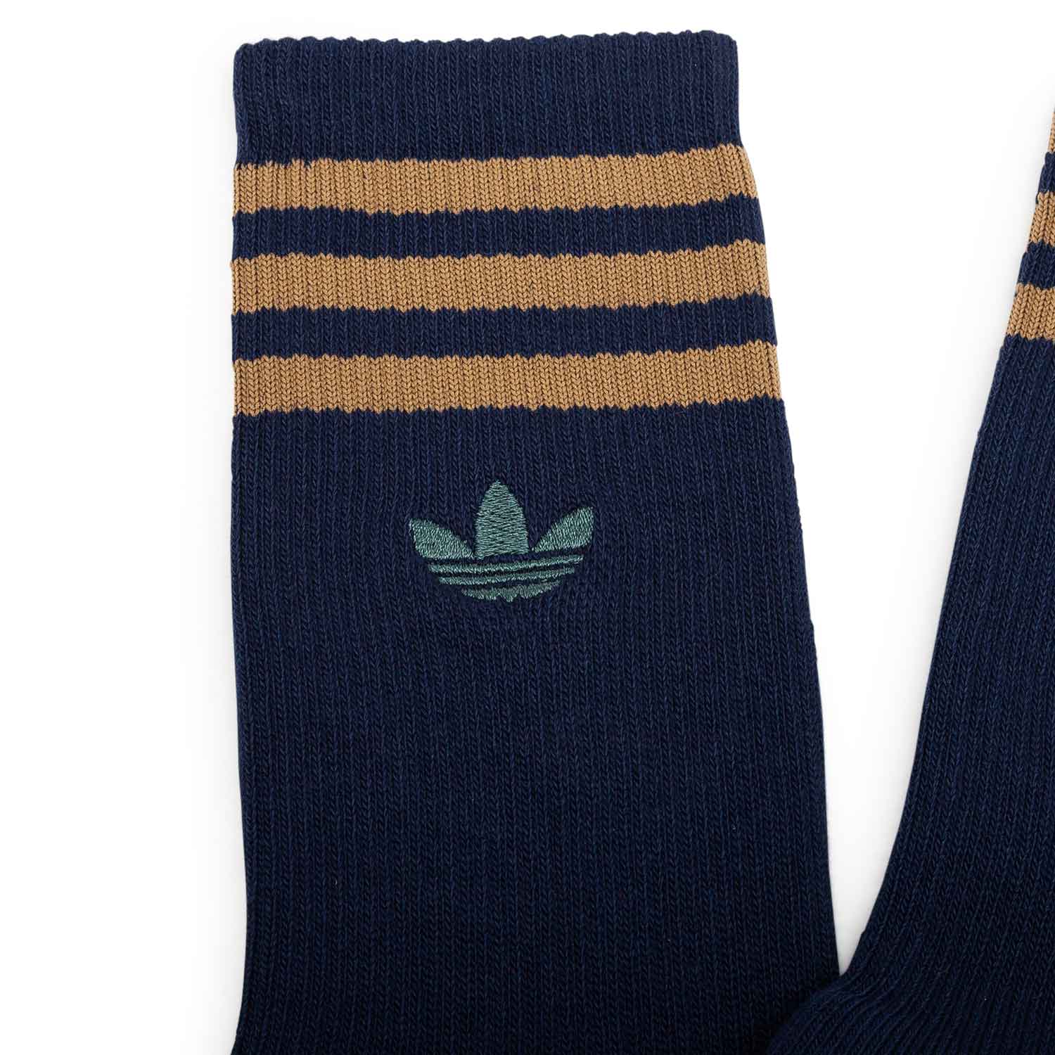 adidas x Brain Dead Socken (Navy / Braun) - Allike Store