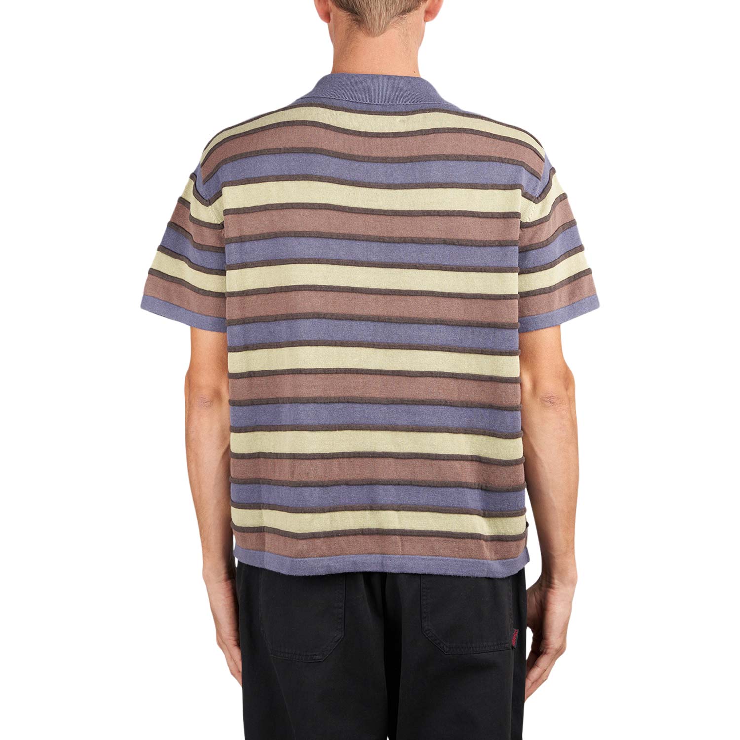 Brain Dead Lifted Stripe Half Zip Shirt (Multi)  - Allike Store