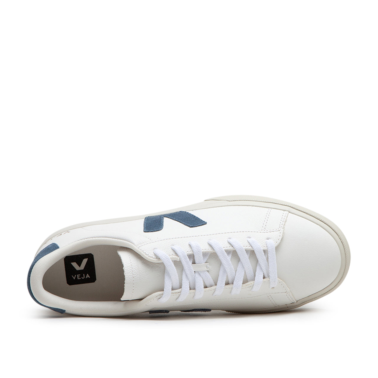 Veja Campo Chromefree Leather (White / Blue) CP0503121B