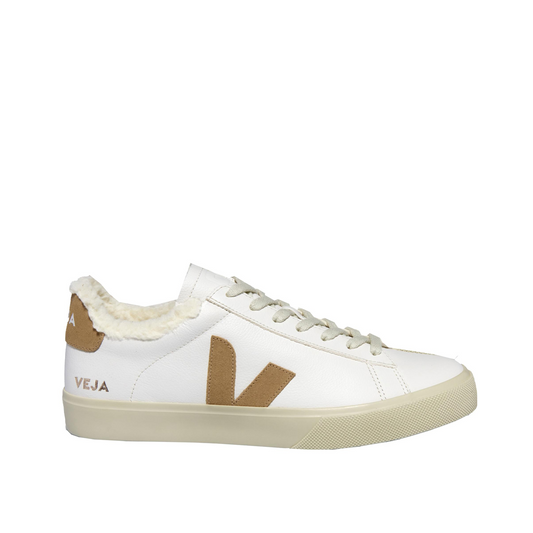 Veja WMNS Campo Winter Chromefree Leather (Weiss / Braun)  - Cheap Sneakersbe Jordan Outlet