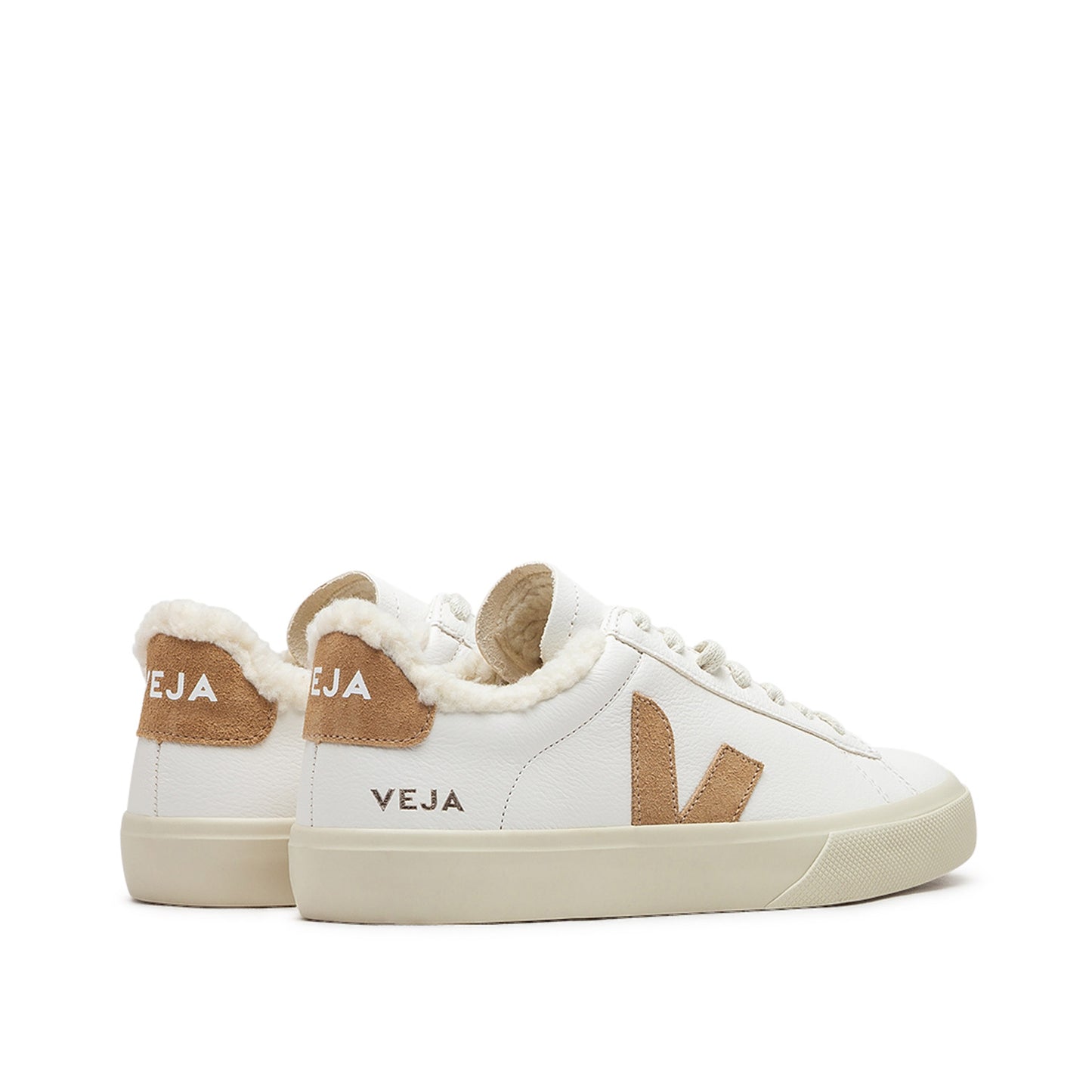 Veja WMNS Campo Winter Chromefree Leather (Weiss / Braun)  - Allike Store