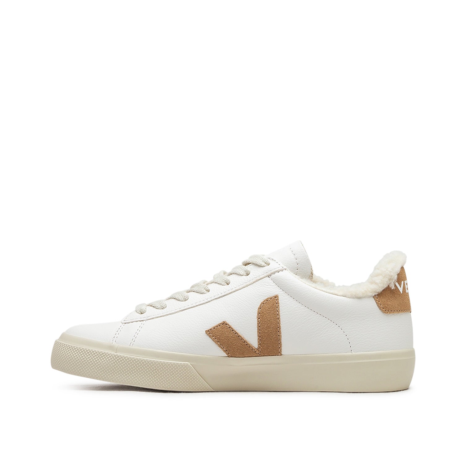 Veja WMNS Campo Winter Chromefree Leather (Weiss / Braun)  - Allike Store