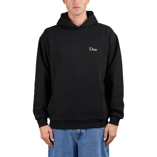 Dime Classic Small Logo Hoodie (Schwarz)