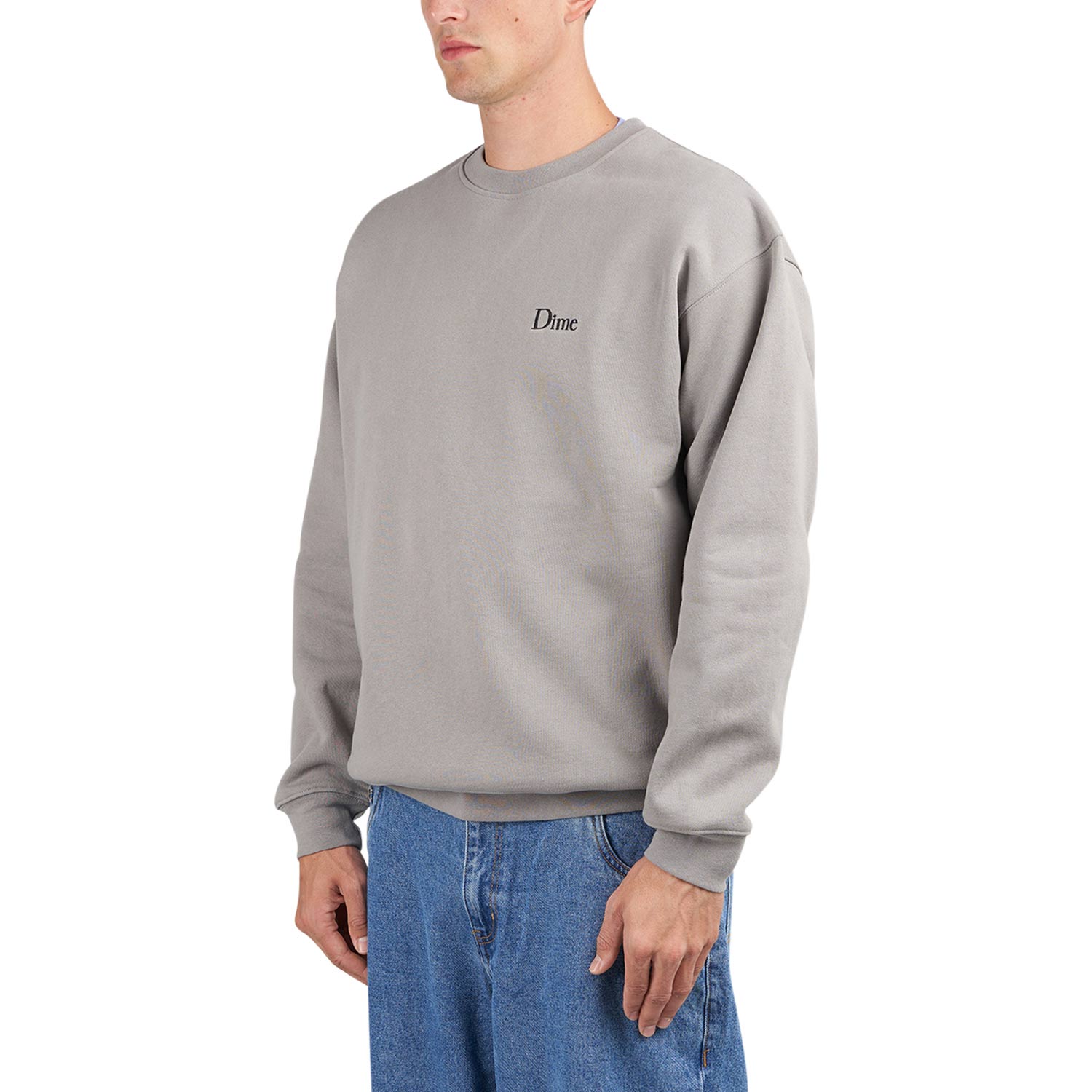 Dime Classic Small Logo Crewneck (Grau)  - Allike Store