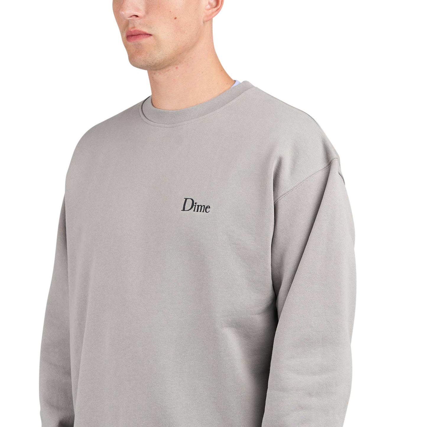 Dime Classic Small Logo Crewneck (Grau)  - Allike Store