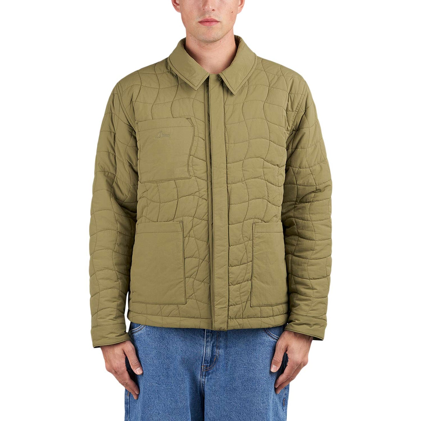 Dime Reversible Insulated Jacket (Oliv / Beige)  - Allike Store