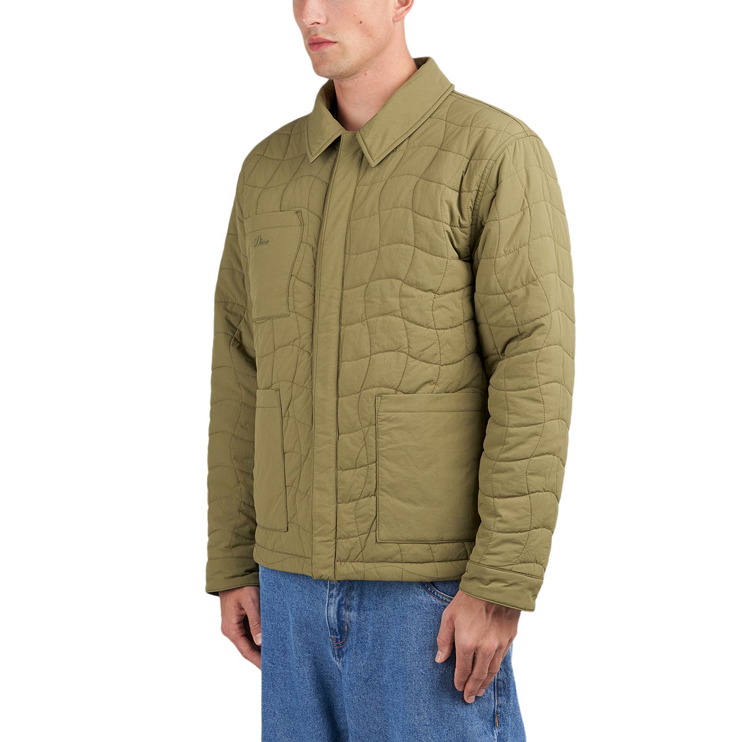 Dime Reversible Insulated Jacket (Oliv / Beige)  - Allike Store