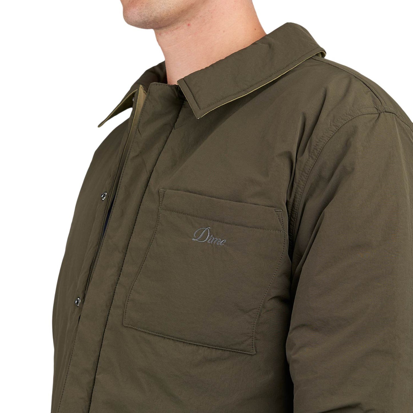 Dime Reversible Insulated Jacket (Oliv / Beige)  - Allike Store