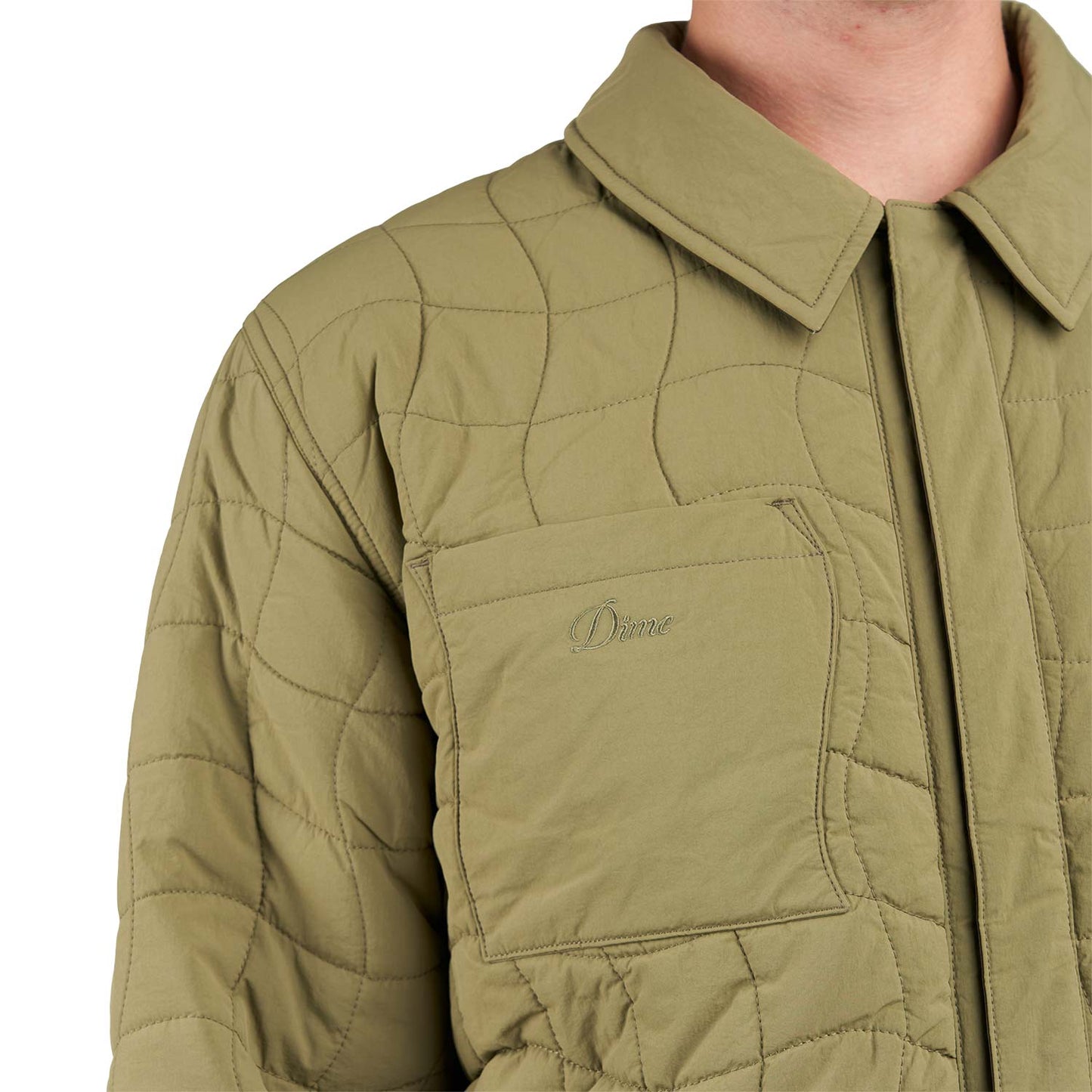 Dime Reversible Insulated Jacket (Oliv / Beige)  - Allike Store