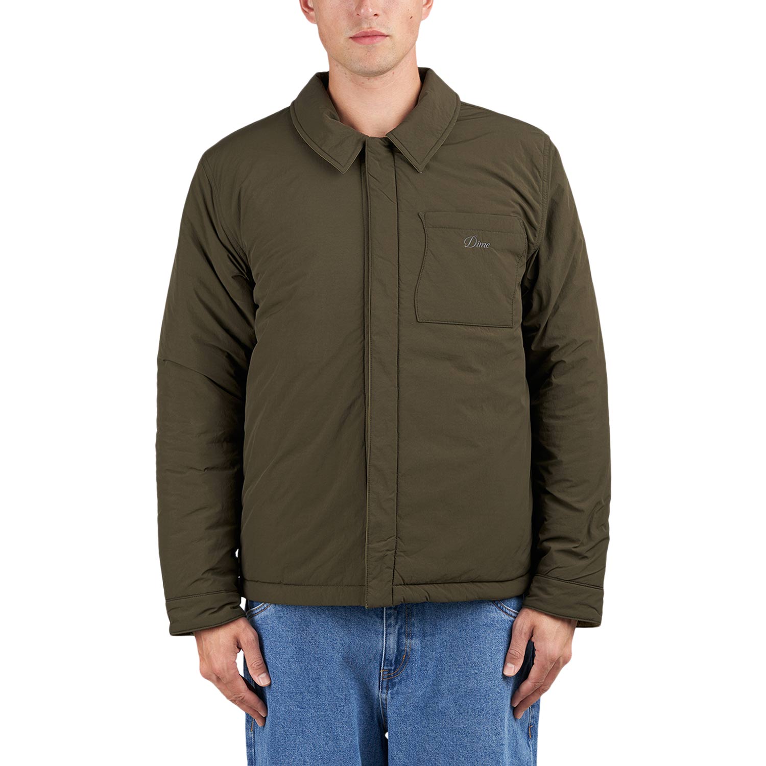 Dime Reversible Insulated Jacket (Oliv / Beige)  - Allike Store