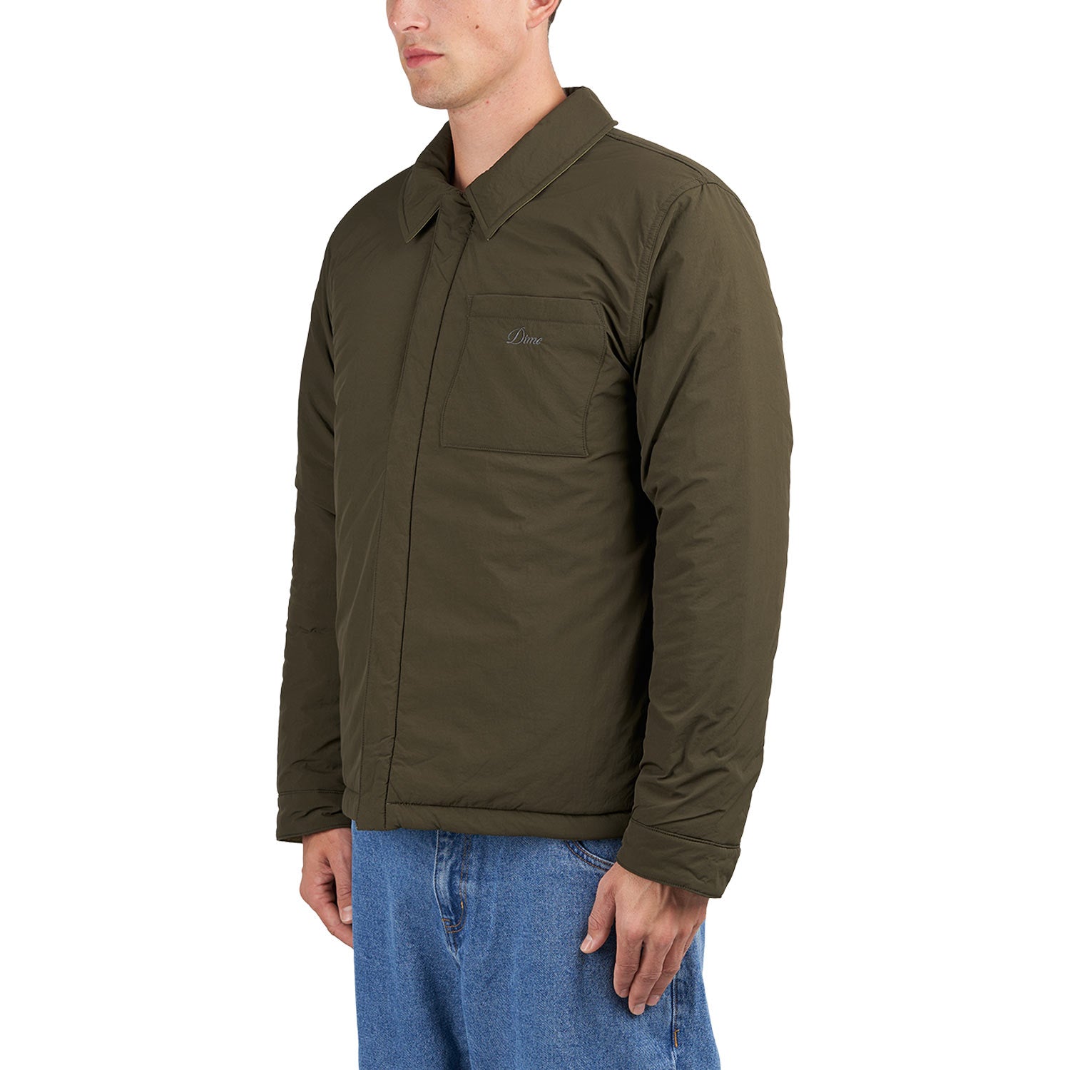 Dime Reversible Insulated Jacket (Oliv / Beige)  - Allike Store