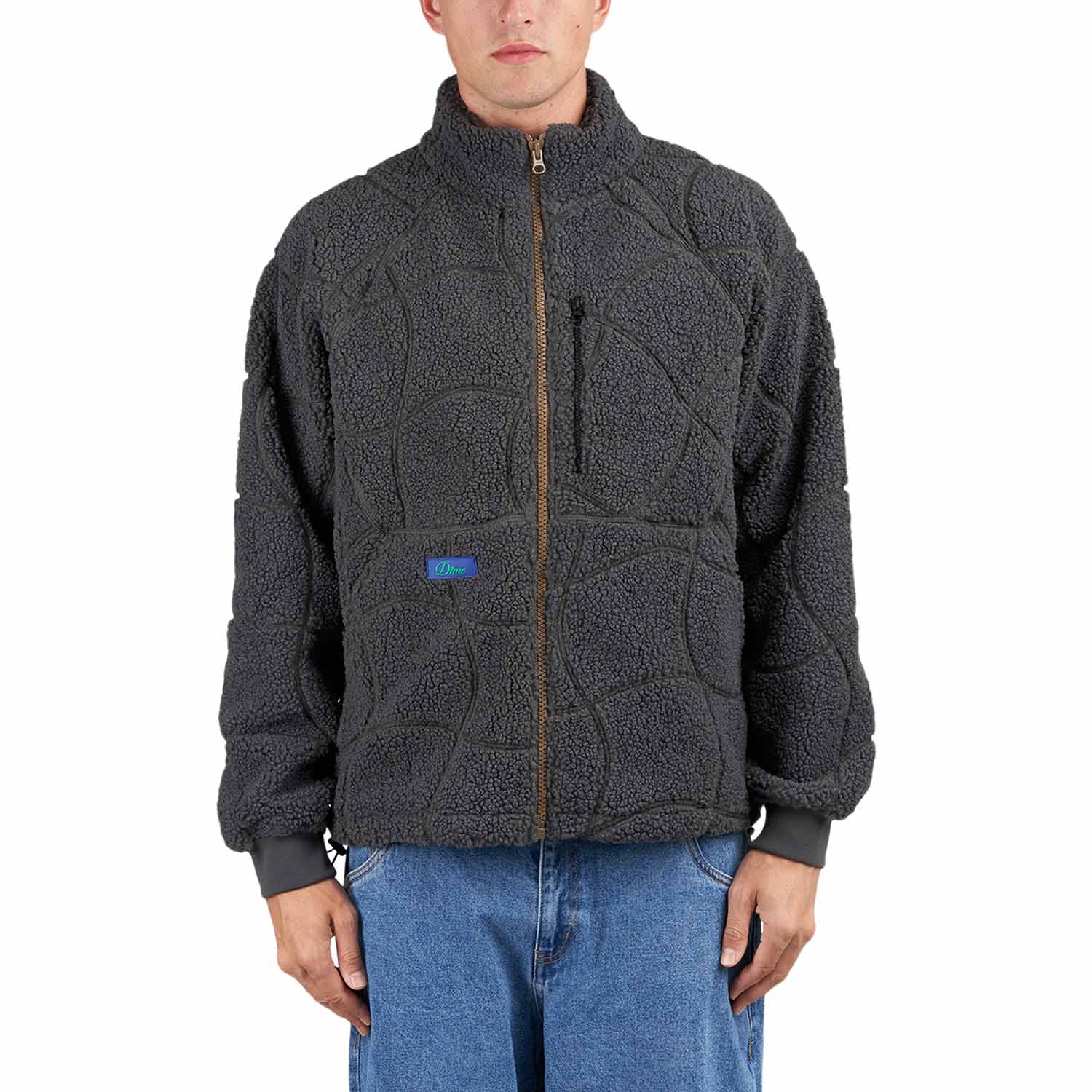 Dime Coverstich Sherpa Fleece (Grau)  - Allike Store