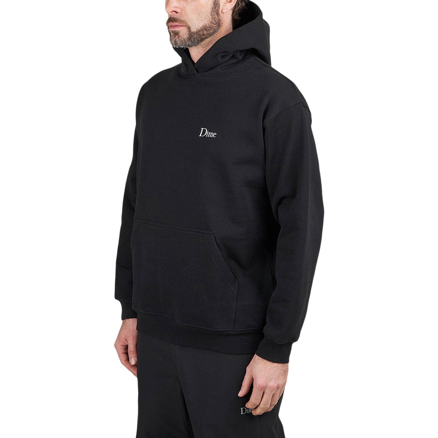 Dime Classic Small Logo Hoodie (Black)