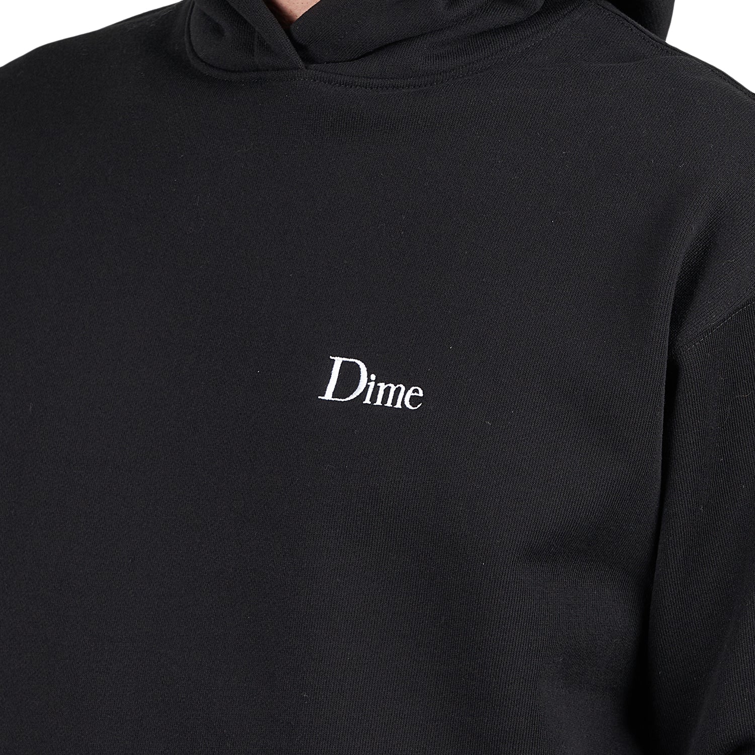 Dime Classic Small Logo Hoodie (Black)