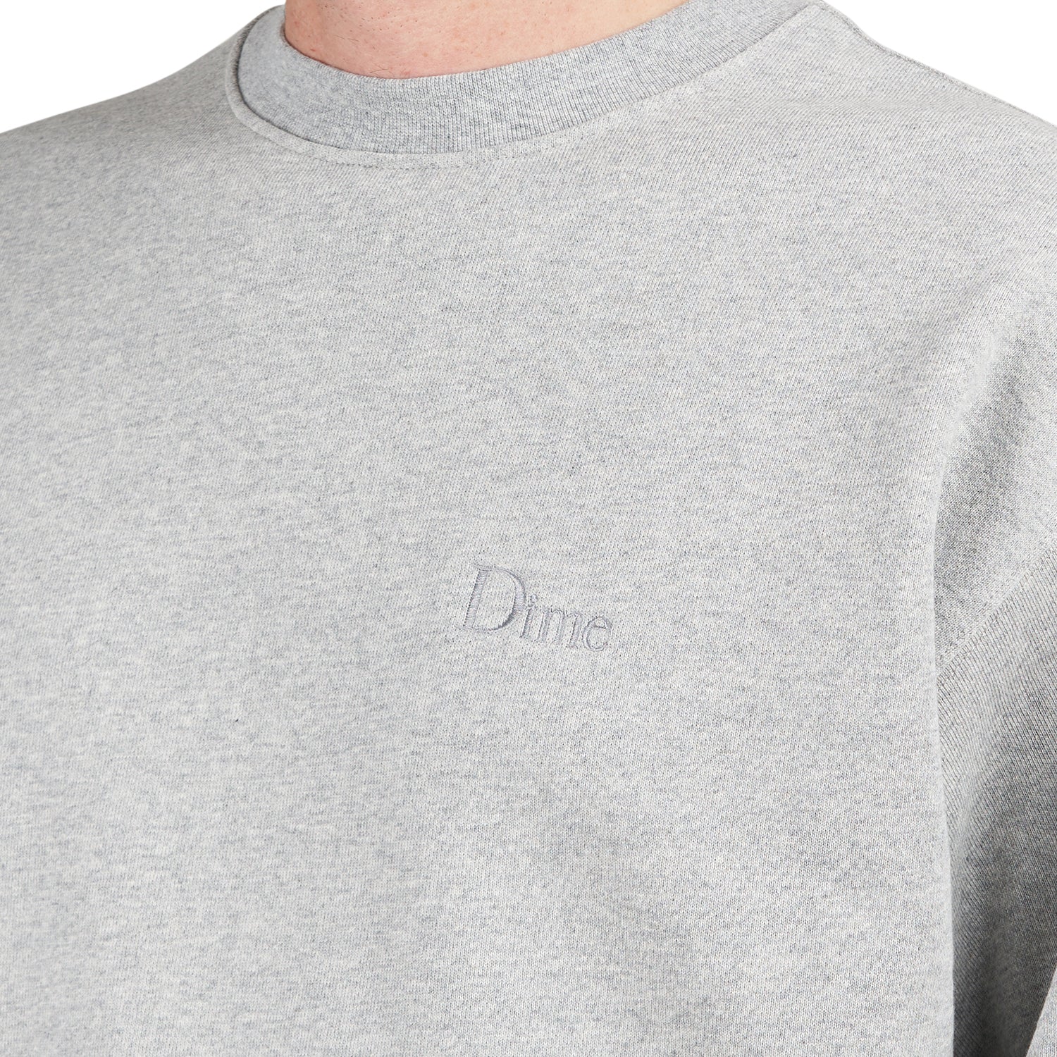 Dime Classic Small Logo Crewneck (Grau) Small