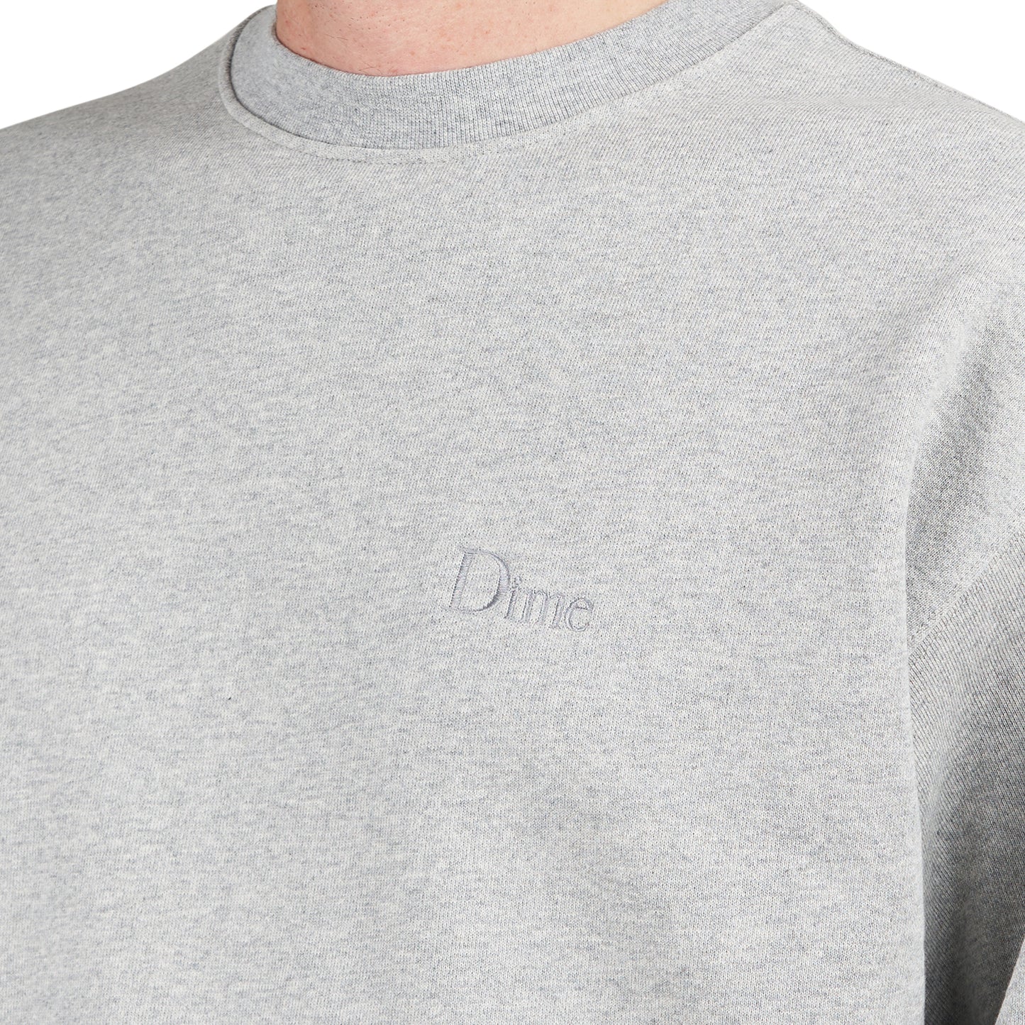 Dime Classic Small Logo Crewneck (Grau)  - Allike Store