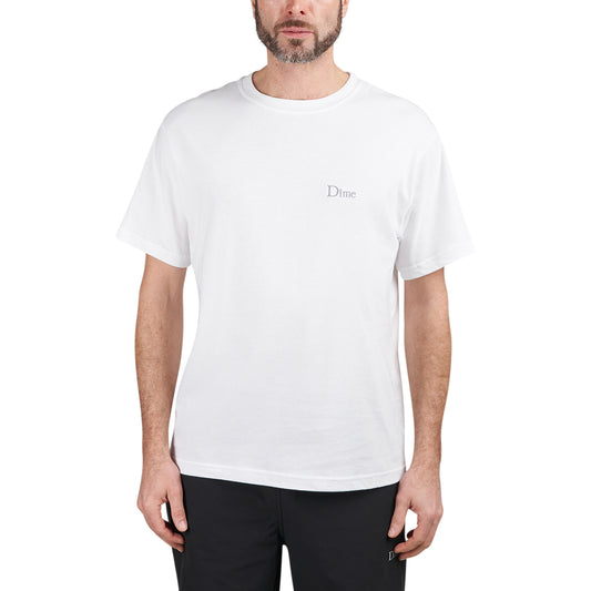 Dime Classic Small Logo T-Shirt (White) DIMEHO2334WHT - Allike Store