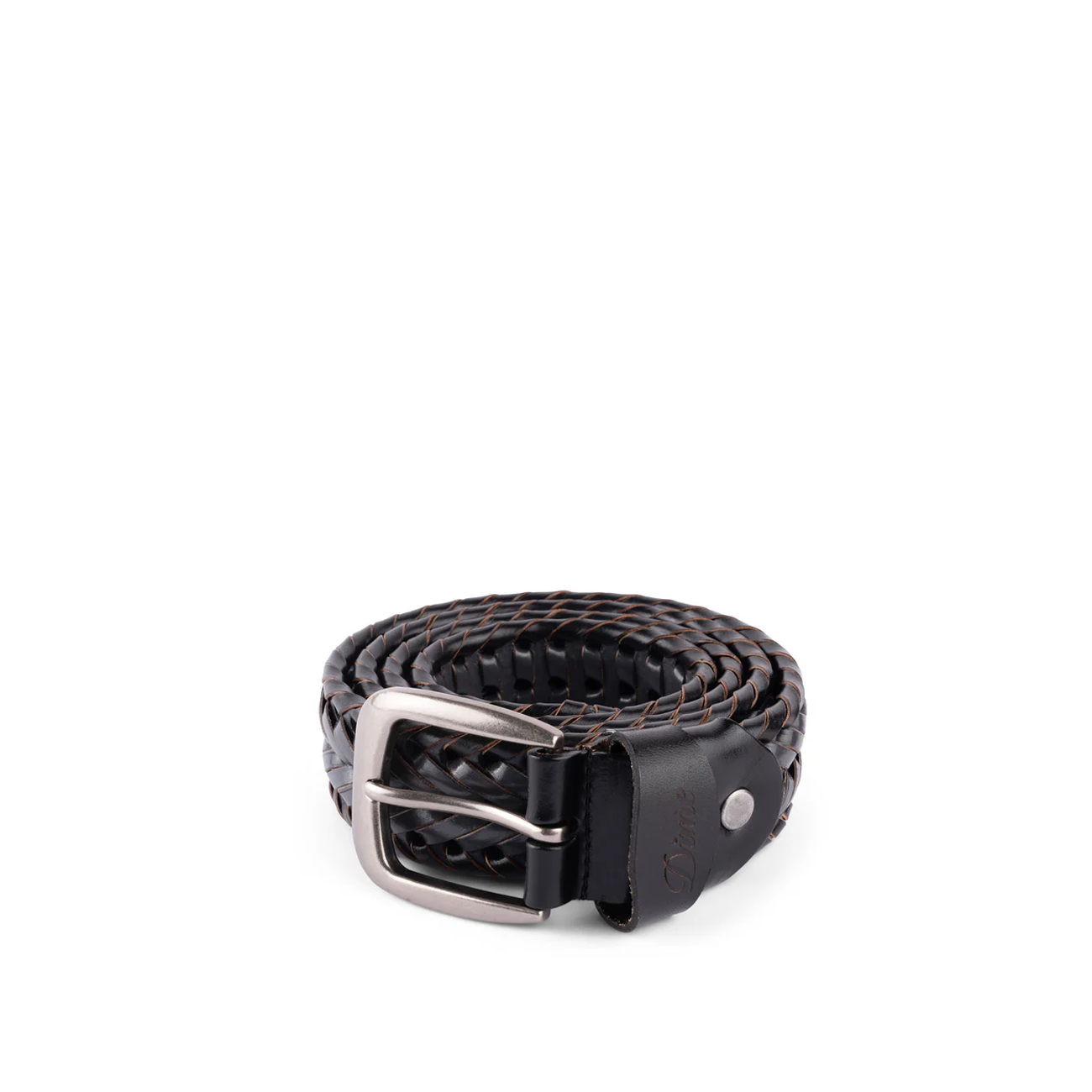 Dime Braided Leather Belt (Schwarz)  - Allike Store