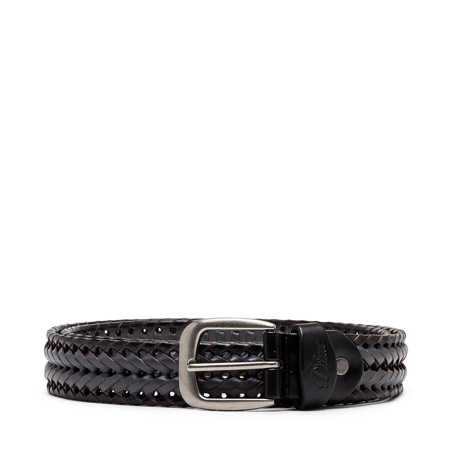 Dime Braided Leather Belt (Schwarz) - Allike Store