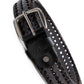 Dime Braided Leather Belt (Schwarz) - Allike Store